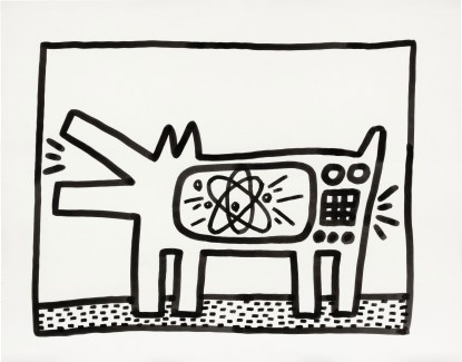Keith Haring, TV Dog, 1982 